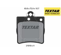 REAR BRAKE PADS SET 2191903 TEXTAR I