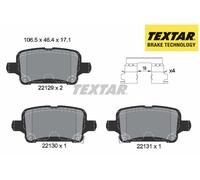 REAR BRAKE PADS SET 2212901 TEXTAR I