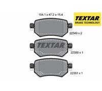 REAR BRAKE PADS SET 2234901 TEXTAR I