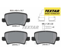REAR BRAKE PADS SET 2408601 TEXTAR I