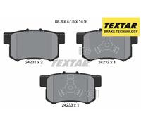 REAR BRAKE PADS SET 2423101 TEXTAR I