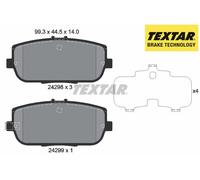 REAR BRAKE PADS SET 2429801 TEXTAR I