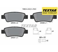 REAR BRAKE PADS SET 2463501 TEXTAR I