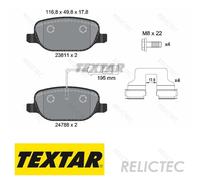 Rear Brake Pads Set Alfa Romeo:GIULIETTA 71770096 77365542