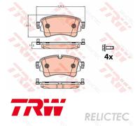 Rear Brake Pads Set Audi:A4,A5,Q7,Q5,A4L 8W0698451F 8W0698451J 8W0698451L