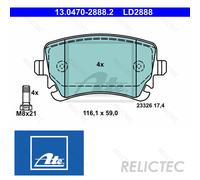 Rear Brake Pads Set Audi:A6,A4 8E0698451N 4F0698451 4F0698451C 8E0698451C