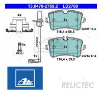 Rear Brake Pads Set Audi:A6,A7 4G0698451