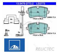 ATE 13.0470-2773.2 Brake pad set
