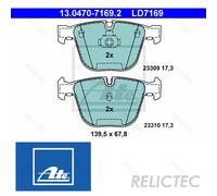 Rear Brake Pads Set BMW:E60,E61,E71 E72,E65 E66 E67,E64,E63,E70,F16,F15,E90