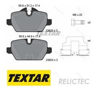 Rear Brake Pads Set BMW:E87,E81,E90,E92,1,3 34216767145 34121288889 34216777240