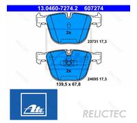 Rear Brake Pads Set BMW:F01 F02 F03 F04,F07,7,5 34216790966 34216775342
