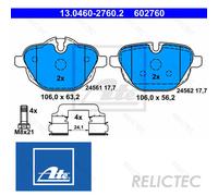 Brake pads 13.0460-2760.2 ATE for BMW MINI