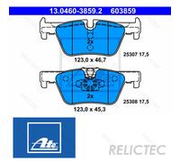 Brake pads 13.0460-3859.2 ATE for BMW 1 Sports Hatch 3 4 Coupe 3 Gran Turismo