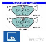 Rear Brake Pads Set BMW Saab Rover MG:E46,E36,YS3E,RJ,E85,E86,3,9-5,75,Z3,Z4