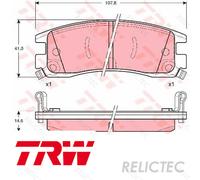 Rear Brake Pads Set Cadillac Buick Pontiac Vauxhall Opel Mega:SINTRA 1605939