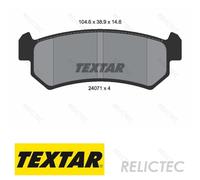 Rear Brake Pads Set Chevrolet Daewoo Buick Holden:NUBIRA,LACETTI,OPTRA,EXCELLE