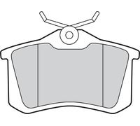 VALEO - Brake pads First - 301463 - Set of 4 pads - Rear axle - Fully equipped with mounted accessories