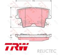 Rear Brake Pads Set for Chrysler Lancia:300C,THEMA K05142561AA K05142561AB