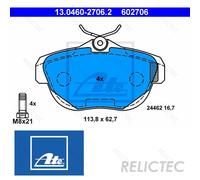 BRAKE PAD SET DISC BRAKE 13.0460-2706.2 FOR CITROEN 4HP /4HT 2.2L 4cyl C6 2.7L