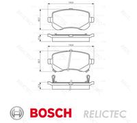 Rear Brake Pads Set for Dodge Fiat Chrysler:FREEMONT,JOURNEY,GRAND VOYAGER V