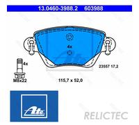 Rear Brake Pads Set for Ford Jaguar Renault:MONDEO III 3,X-TYPE,KANGOO C2S20893