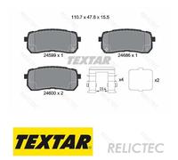 Rear Brake Pads Set for Hyundai:ix55 58302C5A70 583023JA50