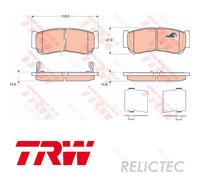 Rear Brake Pads Set for Hyundai:SANTA FE II 2,H-1 58302-2BA20 58302-4AA00