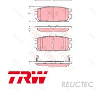 Rear Brake Pads Set for Hyundai:TERRACAN 58302-H1A00 58302-H1A10