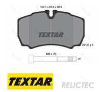 Rear Brake Pads Set for Iveco:DAILY III,IV,VI,V,CITYS 42560080 42561102 42470841