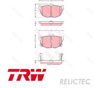 Rear Brake Pads Set for KIA:CERATO,SPECTRA 58302-2FA00 58302-2FA10