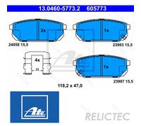 Rear Brake Pads Set for KIA:SORENTO I 1 58302-3EE00 58302-3ED01 58302-3ED00