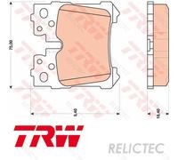 Rear Brake Pads Set for Lexus:LS 04466-0W010 04466-0W020 04466-50130 04466-0W020