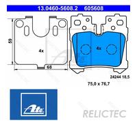 Rear Brake Pads Set for Lexus:LS 04466-0W020 04466-0W010