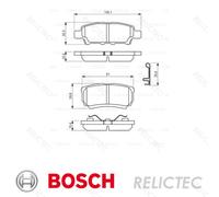 Rear Brake Pads Set for Mitsubishi Jeep Dodge Chrysler:LANCER VIII 8,SEBRING