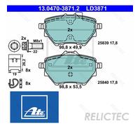 BRAKE PAD SET DISC BRAKE FOR PEUGEOT 308/II/SW/Hatchback/Van 3008/SUV RIFTER