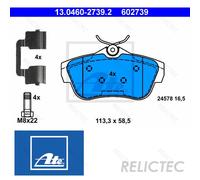 Rear Brake Pads Set for Peugeot Fiat Citroen:EXPERT,SCUDO,JUMPY 425497 425368