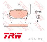 Rear Brake Pads Set for Renault:GRAND SCENIC III 3,3 440834627R 440608061R