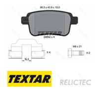 Rear Brake Pads Set for Renault:KANGOO,/ GRAND 7701209869 440606267R 440604876R