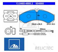Brake pads 13.0460-4860.2 ATE for RENAULT TRUCKS RENAULT