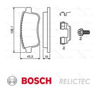 Rear Brake Pads Set for Renault:MEGANE IV 4,III 3,SCENIC 3,FLUENCE,GRAND 3