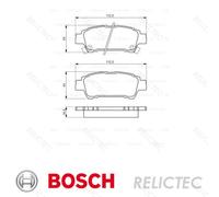 Rear Brake Pads Set for Toyota:AVENSIS,PREVIA 04466-YZZE1 04466-YZZE1 0446628050