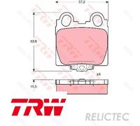 Rear Brake Pads Set for Toyota Lexus:ALTEZZA,CROWN,IS,GS,SC,ARISTO,PROGRES