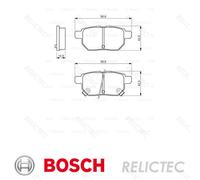 Rear Brake Pads Set for Toyota Lexus:IQ,CT,PRIUS,YARIS 0446652170 0446647100