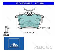 ATE 13.0470-2820.2 Brake pad set