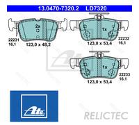 Brake pads 13.0470-7320.2 ATE for FORD FORD USA