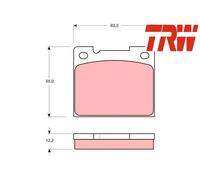 REAR BRAKE PADS SET GDB1066 TRW I