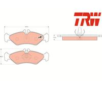 REAR BRAKE PADS SET GDB1262 TRW I
