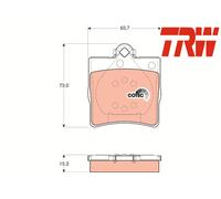 REAR BRAKE PADS SET GDB1335 TRW I