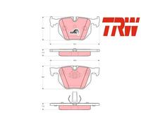 REAR BRAKE PADS SET GDB1499 TRW I