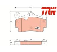 REAR BRAKE PADS SET GDB1653 TRW I